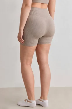 Aim'n Cykelbyxor Black Ribbed Midi Biker Shorts