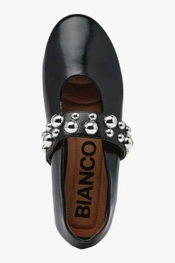 Bianco Ballerinaskor Bialuna Studded Ballet Flat Faux Leather