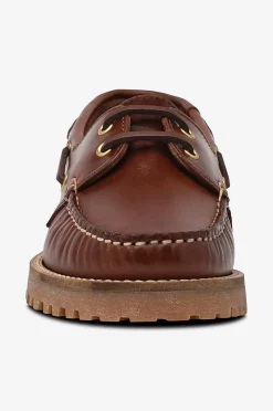 Bianco Loafers Biacapri Boat Shoe Pull Up Leather