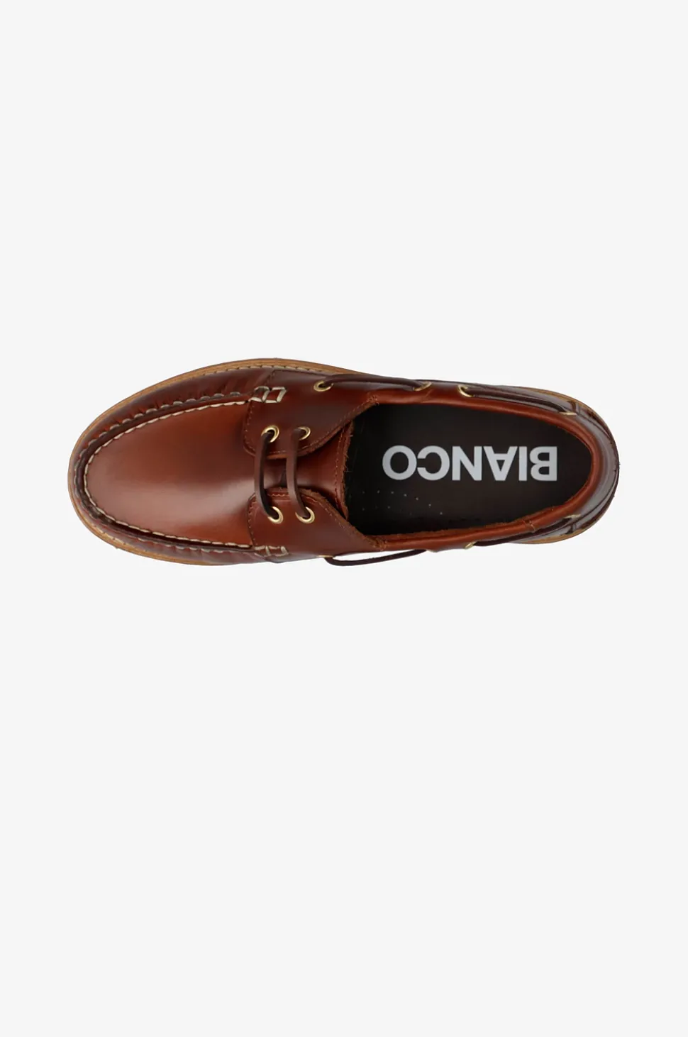 Bianco Loafers Biacapri Boat Shoe Pull Up Leather