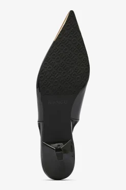Bianco Pumps biaKristin Kitten Heel Slingback Metal Toecap Patent