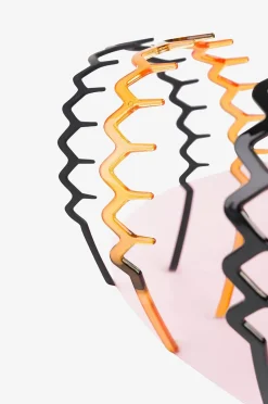 Brushworks Zig Zag Headband - 3 Pack