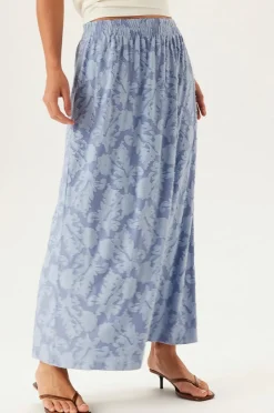 Bubbleroom Kjol Structure Floral Smock