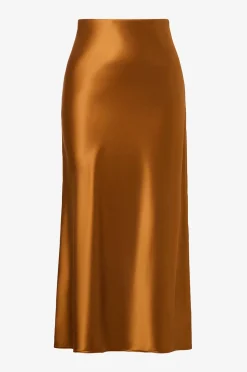 By Malina Maxikjol Aubree Satin Maxi Skirt