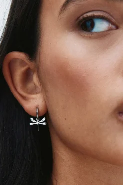 Edblad Örhängen Dragonfly Hoops Silver