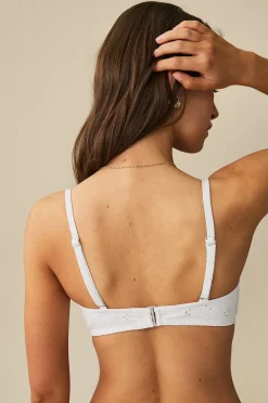 Ellos Collection Bandeaubikini med broderie anglaise