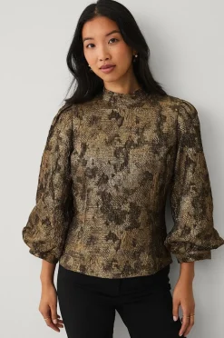 Ellos Collection Blus i jacquard