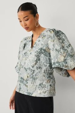 Ellos Collection Blus med ballongärmar