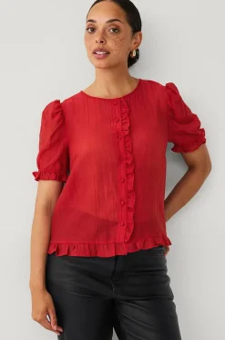 Ellos Collection Blus med puffärm