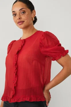 Ellos Collection Blus med puffärm