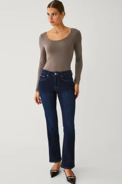 Ellos Collection Bootcut jeans med bakfickor