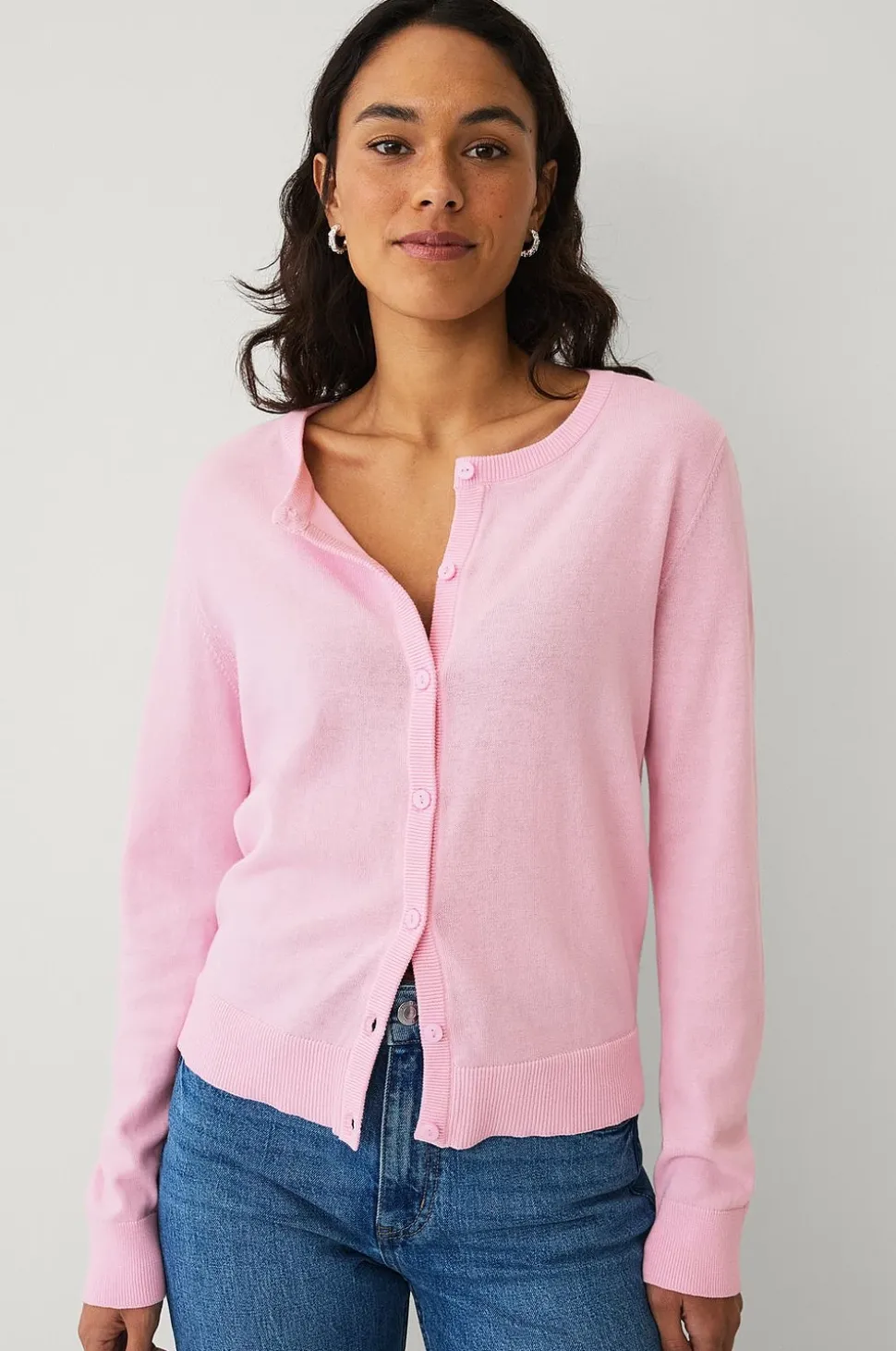 Ellos Collection Cardigan med ribbade detaljer