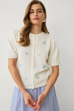 Ellos Collection Cardigan med broderier