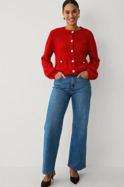 Ellos Collection Cardigan med guldknappar