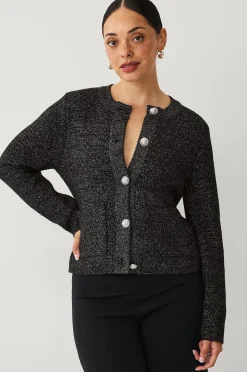 Ellos Collection Cardigan med guldfärgade knappar