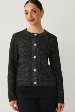 Ellos Collection Cardigan med guldfärgade knappar