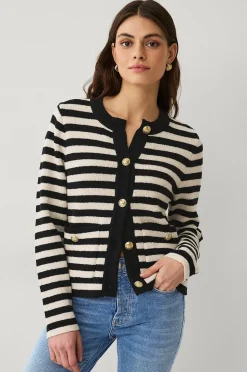 Ellos Collection Cardigan med guldfärgade knappar