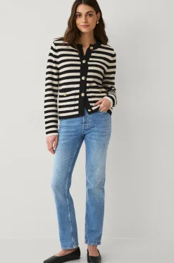 Ellos Collection Cardigan med guldfärgade knappar