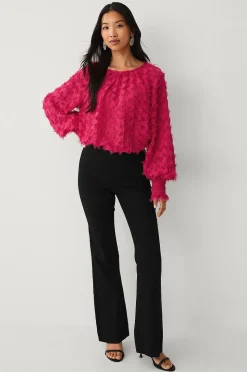 Ellos Collection Chiffongblus med struktur