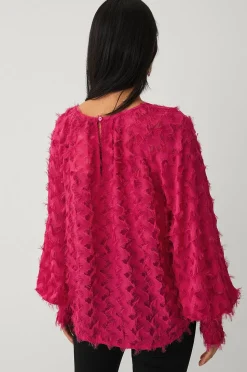 Ellos Collection Chiffongblus med struktur