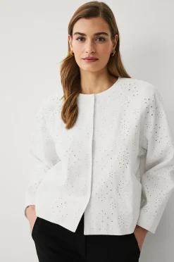 Ellos Collection Jacka i Broderie Anglaise