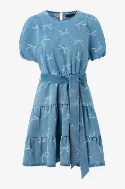 Ellos Collection Jeansklänning med korta puffärmar