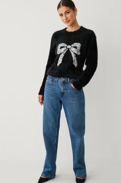 Ellos Collection Jultröja med dekorativt julmotiv
