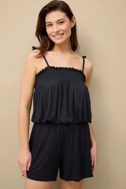Ellos Collection Jumpsuit med Smockad Detalj
