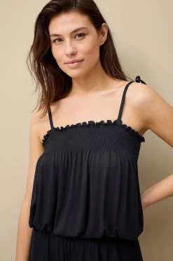 Ellos Collection Jumpsuit med Smockad Detalj