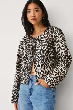 Ellos Collection Leopardmönstrad jacka