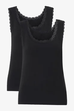 Ellos Collection Linne med spetskant 2-pack