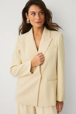 Ellos Collection Oversize blazer med dold knäppning