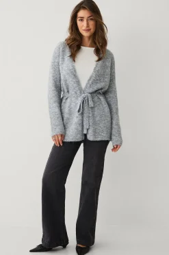 Ellos Collection Öppen cardigan med knytskärp