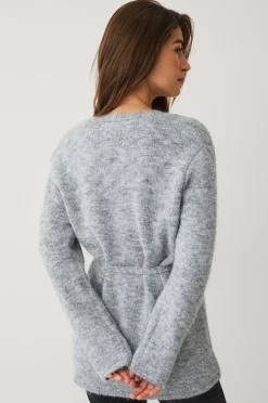 Ellos Collection Öppen cardigan med knytskärp