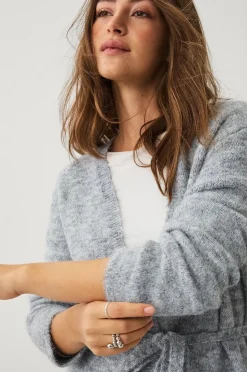 Ellos Collection Öppen cardigan med knytskärp