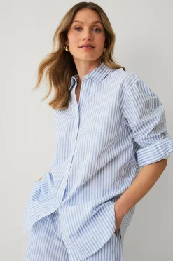 Ellos Collection Relaxed skjorta i bomullspoplin