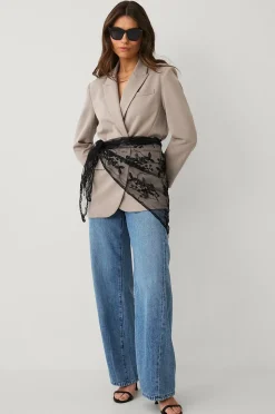 Ellos Collection Scarf med broderier