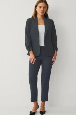 Ellos Collection Slim fit kavaj med rynkade ärmar