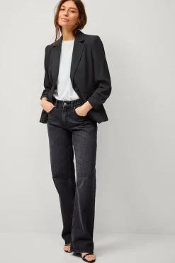 Ellos Collection Slim fit kavaj med rynkade ärmar