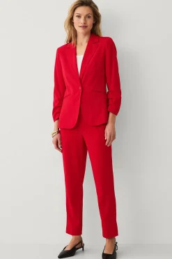 Ellos Collection Slim fit kavaj med rynkade ärmar