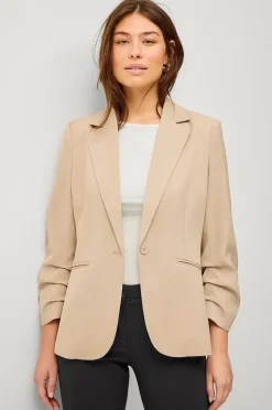 Ellos Collection Slim fit kavaj med rynkade ärmar