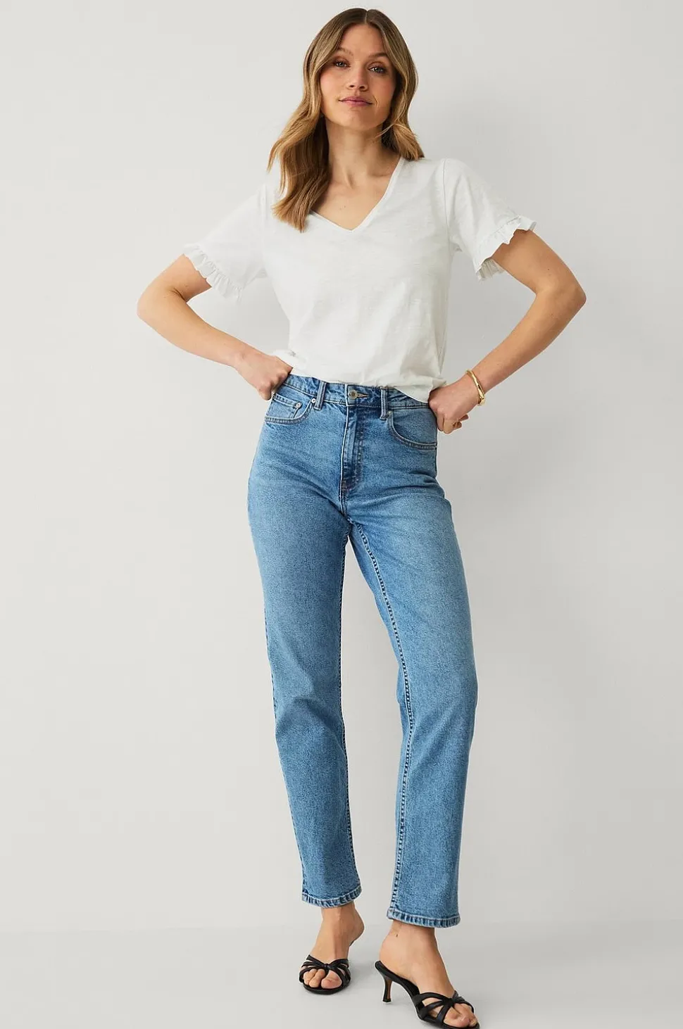 Ellos Collection Topp med volangärm
