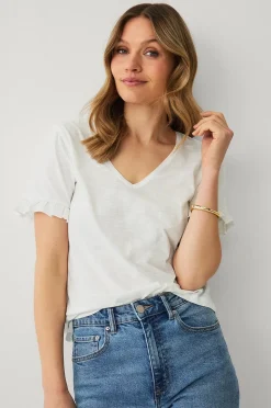 Ellos Collection Topp med volangärm