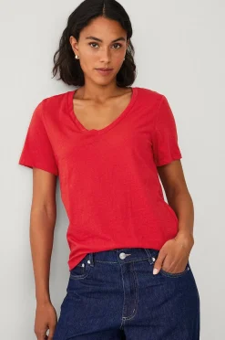 Ellos Collection T-shirt med v-hals