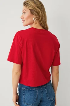 Ellos Collection Vid t-shirt i bomull