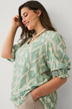 Ellos Plus collection Topp med puffärmar