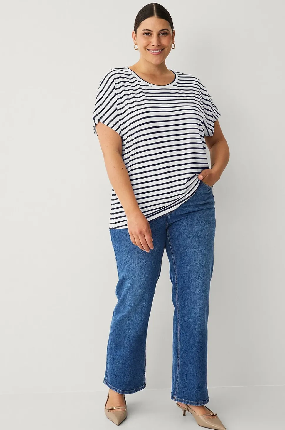 Ellos Plus collection Trikåtopp med holkärm