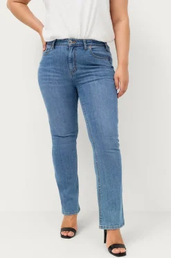 Ellos Plus collection Utsvängda stretchjeans med hög midja