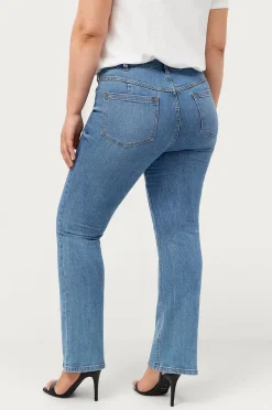 Ellos Plus collection Utsvängda stretchjeans med hög midja
