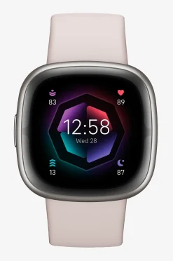 Fitbit Sense 2, Lunar White/Platinum